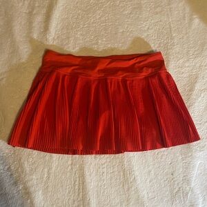 Lululemon Athletica Vibrant Red Mini Skirt